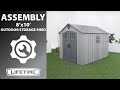 Lifetime 8' x 10' Outdoor Storage Shed | Lifetime Assembly Video