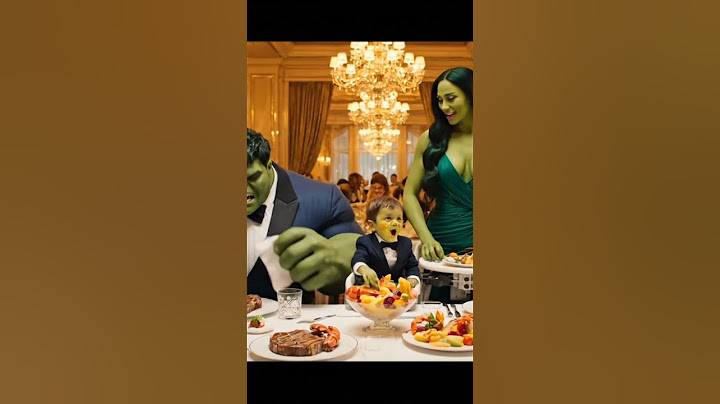Hulk eats at a fancy restaurant