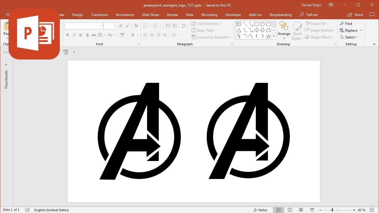 How To Create Avengers Logo In Microsoft Powerpoint Tutorial Youtube - ppt complete roblox tutorial part 2 powerpoint presentation