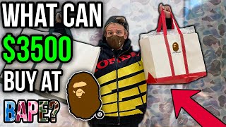 WHAT CAN $3500 BUY AT THE BAPE STORE?! (NYC Shopping Spree with my GF!) *POKEMON COLLAB*