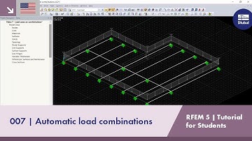 RFEM 5 Tutorial voor studenten | 007 Automatische lastcombinaties