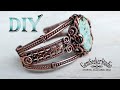 Discover the wire art diy wire bracelet tutorial with decorative wire and magnesite