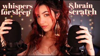 ASMR Close Whispering & Scratching Your Brain For Sleep 💤