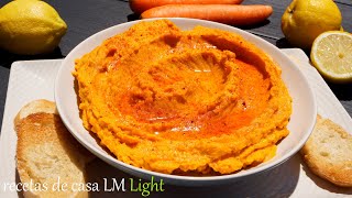 HUMMUS DE ZANAHORIA RECETA SALUDABLE FÁCIL Y RÁPIDA / recetas de casa lm light