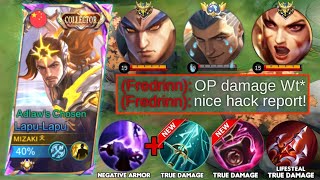 LAPU-LAPU NEW TRUE DAMAGE ONE SHOT BUILD 2024 TO BEAT META HERO (BEST BUILD)