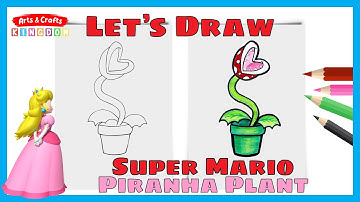 The Super Mario Bros Movie Piranha Plant | How to draw Mario Piranha Plant |  #HowToDraw #Mario