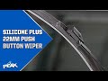 SILICONE PLUS 22mm Push Button Windshield Wipers | PEAK Auto