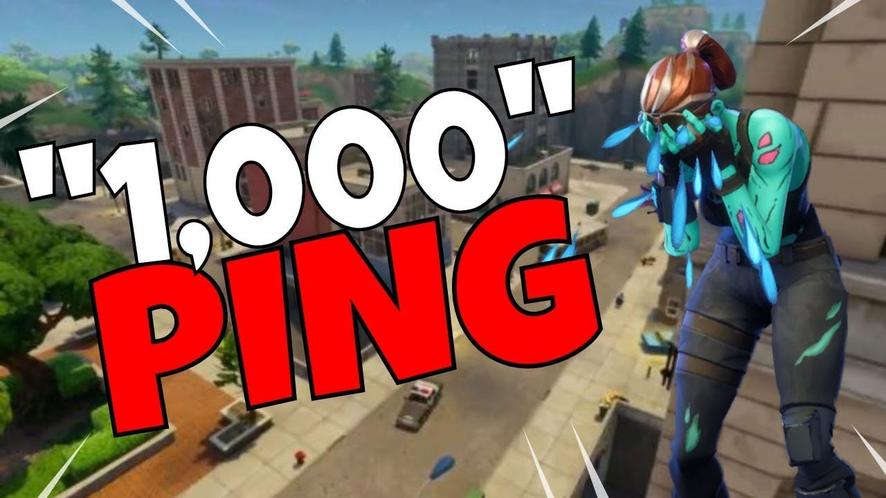 fortnite 1000 ping - YouTube