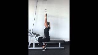 Lat pulldown supinated grip