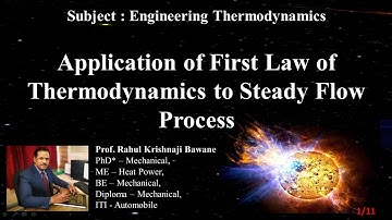 Application of First Law of Thermodynamics to Open System