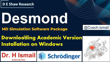 Desmond MD Simulation Software: How to Download and Install Academic Version on your Windows PC