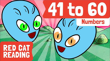41 to 60 | Numbers For Children | Numbers Song | Made by Red Cat Reading