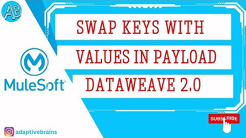 Interchange keys and values in Dataweave | mule 4
