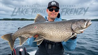 Lake Trout FRENZY while Fishing Manitou Lake, Canada | Part 1