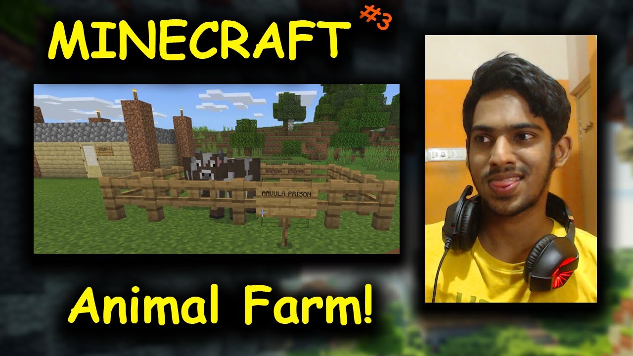 I made Animal Farm! | Minecraft #3 | CoolSandBoy | Telugu - YouTube