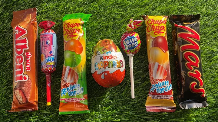 ASMR Most Popular Candys / some lots of colorful rainbow lollipop candy / unpacking chocolate eat🍭 