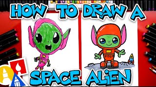 how to draw a space alien