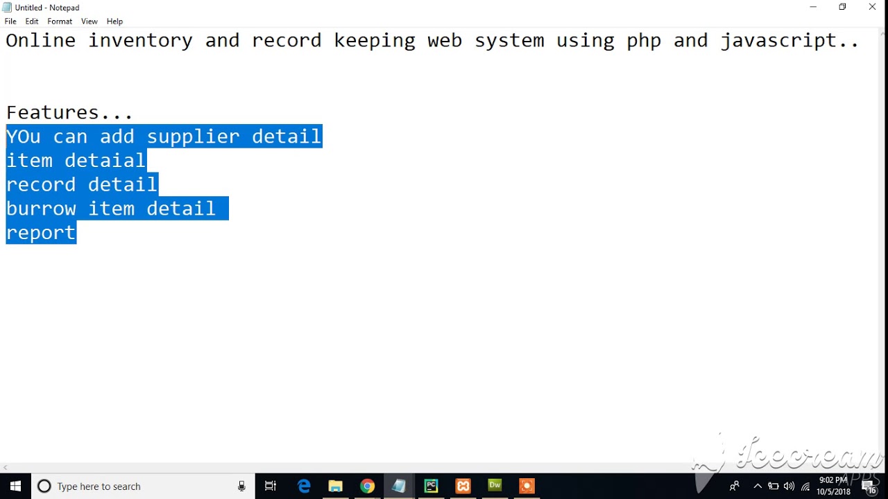 Online Inventory Management Software With PHP, Mysqli, - YouTube