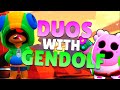 LEON &amp; SPIKE DUO SHOWDOWN GAMEPLAY w/ GENDOLF IN BRAWL STARS!