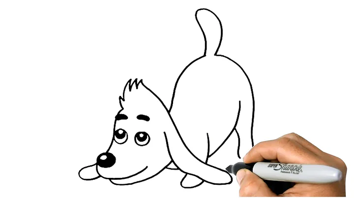 How to DRAW MAX from the GRINCH Easy Step by Step Drawing Dog