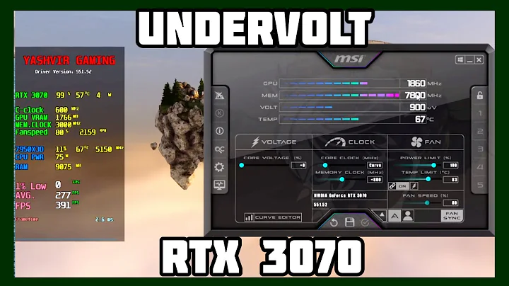 How to undervolt RTX 3070 for more FPS & lower GPU temps