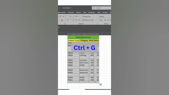 Remove Blank Rows in Excel Instantly! 🔥 | Excel Quick Tip