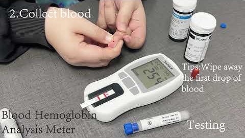 Blood hemoglobin meter operation guide