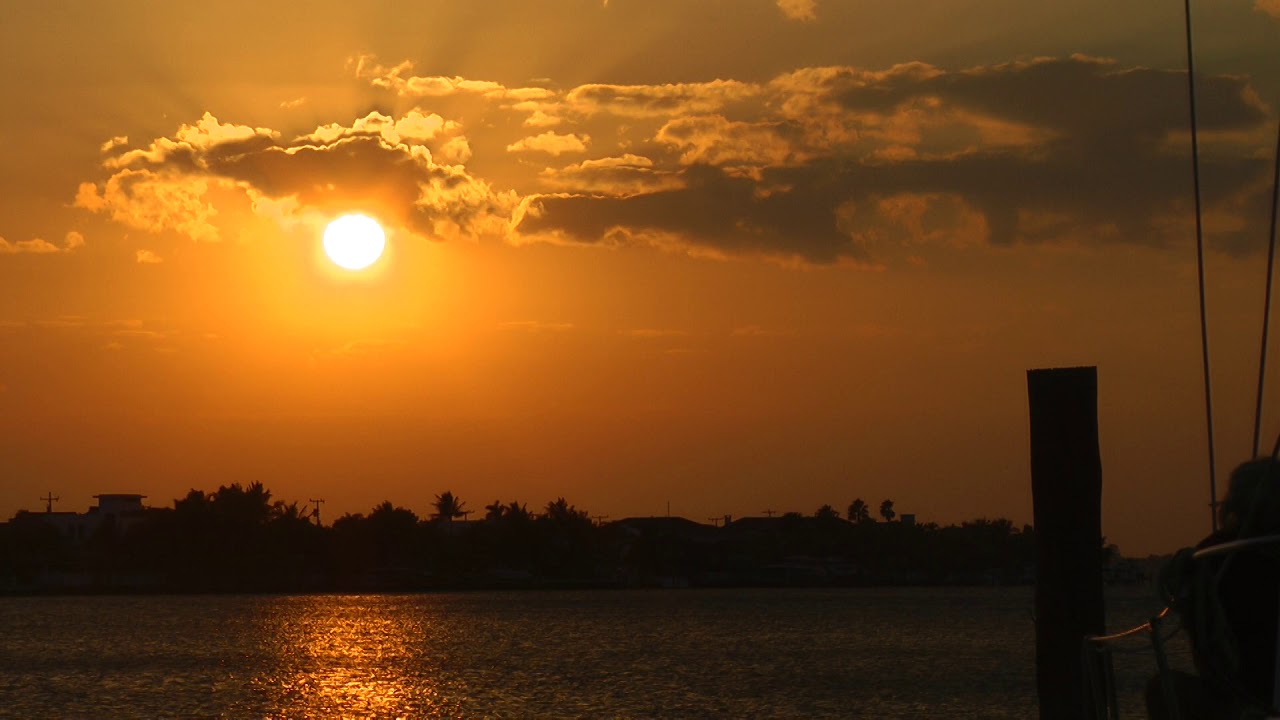 Sunset Miami 11/17/2016 (time lapse) - YouTube