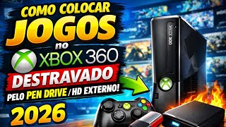 COMO COLOCAR JOGOS no XBOX 360 DESTRAVADO pelo PEN DRIVE/HD EXTERNO! (2026)