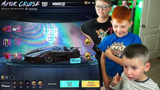 MY SONS SPIN for NEW SSC SUPER CARS in PUBG MOBILE!