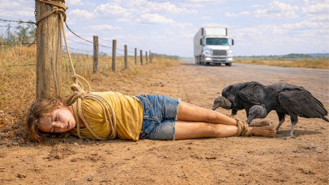 Camionero halla joven AMARRADA de pies a cabeza… los URUBUS ya esperaban… entonces hace esto