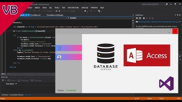 Simple Connection Database Access VB.NET -  Modern WinForm Visual Basic - New 2021