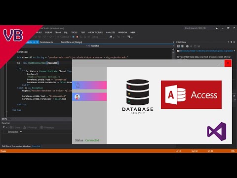 Simple Connection Database Access VB.NET -  Modern WinForm Visual Basic - New 2021