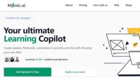 [Monic.ai 🔎] Create quizzes on different topics!