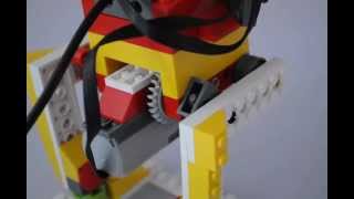 Mechanizm maszyny kroczącej LEGO WeDo. Ćwiczenie RoboCAMP.