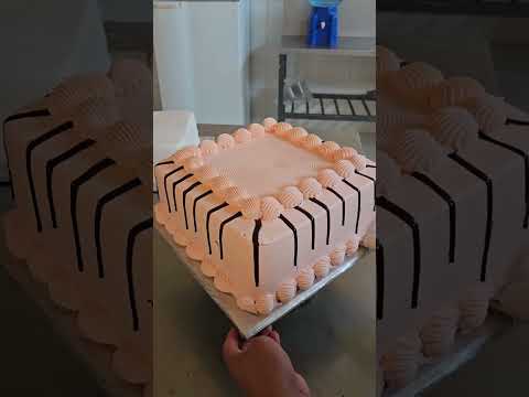 New Tricks For Cake Decoration || Square Cake Decoration || Strawberry Cake