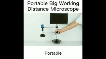 Portable big working distance microscope