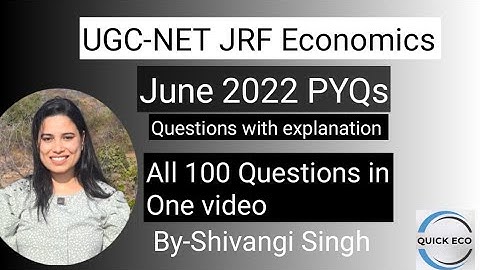 All June 2022 NET Economics PYQ