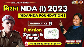 Join Math live Class | function Domain And Range  | Math for NDA Exam 2023 - MKC