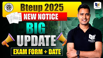 Bteup Exam Form and Exam Date 2025 🔥New Update || Raceva Semester