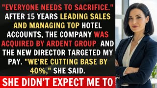The New Director Slashed My Salary 40% After 15 Years — I Quit, And Everything Changed screenshot 1
