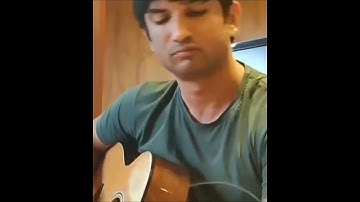 Our Sushant playing guitar. 🎸 part- 3/n  💫🌀✨🦋💥🔱🎸