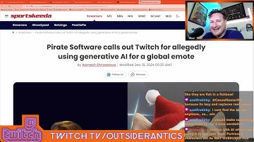 Pirate Software Calls Out Twitch For Using AI To Create Emotes (VGN)