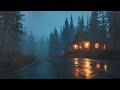 Rain Sounds For Sleeping - Deep Calm All Night Long | Relaxing Thunderstorm Background | Study & Foc