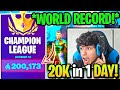 ENTIRE Fortnite COMMUNITY *SHOCKED* after HUMBLE PRO Gets 200,000 ARENA POINTS & S4 WORLD RECORD!