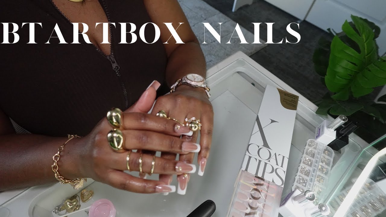 BTARTBOX NAILS TUTORIAL | PRESS ON NAILS | DIY FULLSET NAIL SALON RESULTS
