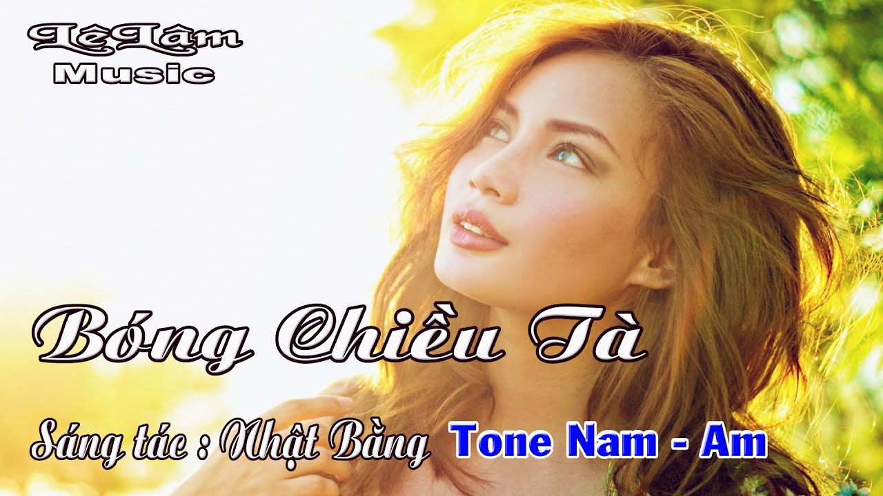 Karaoke - BÓNG CHIỀU TÀ Tone Nam | Lê Lâm Music