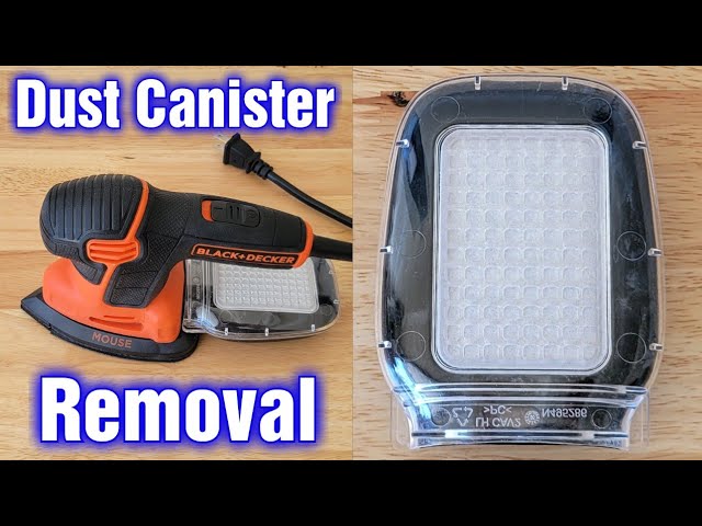 Black And Decker Mouse Sander Dust Collector Removal 