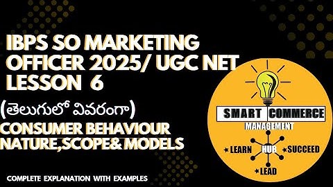 🛍️ Consumer Behaviour in Marketing | Nature, Scope & Models Explained 📊 | MBA | UGC NET | Management