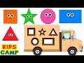 Best learnings for toddlers  learn shapes for children with fun play wooden toy truck